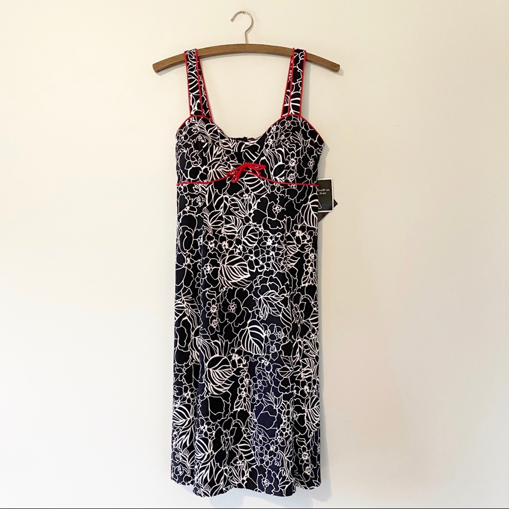 Madison Leigh Floral Dress Black & White